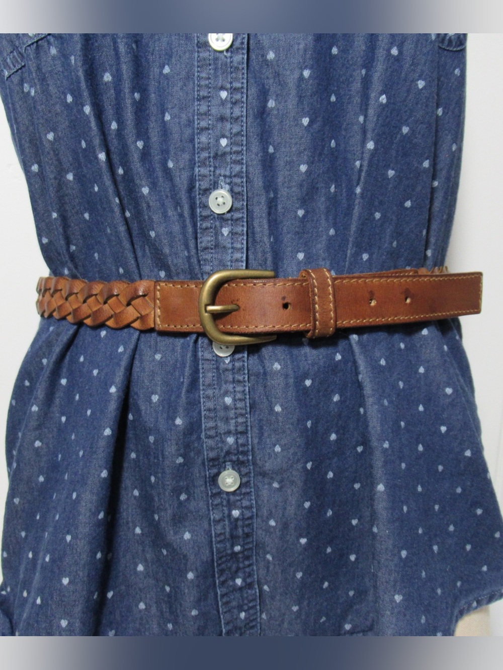 Liebeskind Berlin Brown Braided Leather Belt
